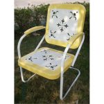 Yellow Metal Retro Chair