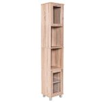 71″ Tall Wooden Linen Tower Cabinet