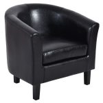 PU Leather Single Sofa Arm Chair with Cushion