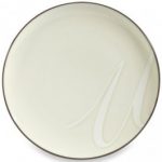 Noritake Colorwave Chocolate Monogram Accent Plate “U”, 8 1/4″