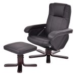 Black Executive Leisure Chair Recliner with Ottoman