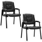 2 pcs PU Meeting Conference Arm Chair
