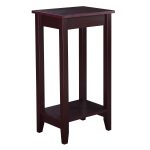 Tall Wooden Sofa End Table Side Table