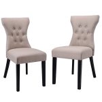 Set of 2 Modern Elegant Dining Chairs