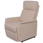 PU Reclining Electric Lift Sofa Chair with RC