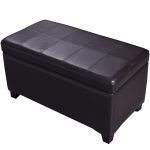 2-in-1 Upholstered Storage Bench Ottoman
