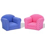 Heart-shaped Printed Armrest Children Couch 2 Colors