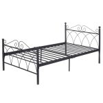 78″ x 42″ x 34″ Black Steel Twin Size Bed Frame