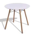 Modern Round White Dining Table