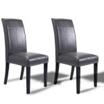 Set of 2 Armless Dining Chairs
