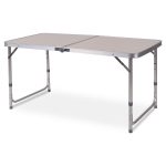 2′ x 4′ Height Adjustable Aluminum Frame Folding Table