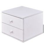 13″ Bedroom Nightstand Bedside Cabinet with 2 Drawers
