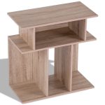 Modern Coffee End Side Table with Storage Shelf