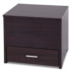 Hidden Compartment Modern Wood Sliding Top End Table