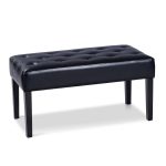 Rectangle PU Leather Tufted Foot Rest Ottoman Bench