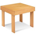 Wooden Square End Side Accent Table