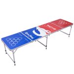 8 ft Indoor Outdoor Portable Folding Beer Pong Camping Table
