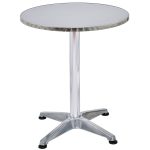 23 1/2″ Stainless Steel Aluminium Round Cafe Bistro Table