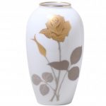 Noritake Okura Golden Rose Vase, 5″