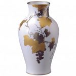 Noritake Okura Golden Grape Vase, 14″