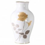 Noritake Okura Golden Rose Vase, 14″