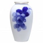 Noritake Okura Blue Rose Vase, 9″