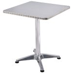 23 1/2″ Stainless Steel Aluminium Square Cafe Bistro Table