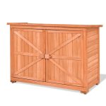 Outdoor Fir Wood Wooden Shed Lockers Storage Cabinet