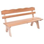 5 ft 3 Seats Outdoor Wooden Garden Bench Chair