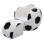 Football Shaped Kids Sofa Couch with Ottoman