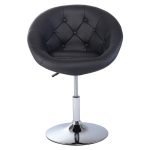 Round Tufted Back Accent Chair