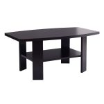Black Coffee Table with Extra Shelf