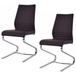 Set of 2 Modern Design Dining Chairs